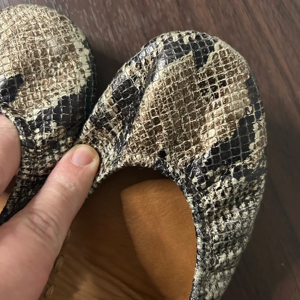 Tieks copperhead snake print ballet flats